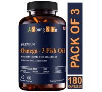Young N Fit Nutrition Fish Oil  - Triple Strength With 1000Mg Omega 3  - YNF152Pro - 3 x 60 Capsules