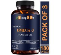 Young N Fit Nutrition Flaxseed extract capsules Omega 369  - YNF155 - 3 x 60 Capsules