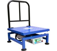 Supertech 150KG Capacity Weight Machine Double Size Display With Rechargeable Battery Weighing Scale - Blue